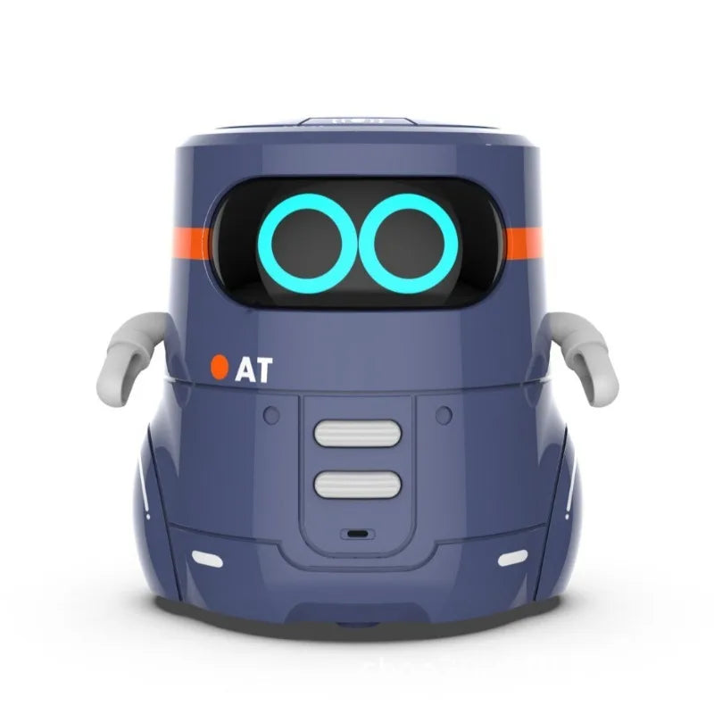 Intelligent parent-child AT robot with voice sensing repeat and voice-controlled early education companionship toy for children