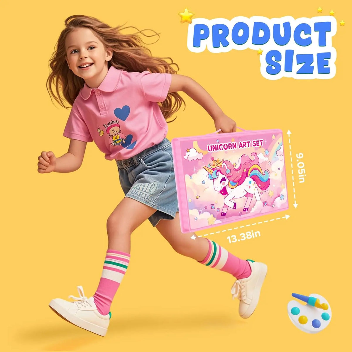 Unicorn Drawing Toys With Сoloring Book Colored Pencils Crayons Montessori Arts and Crafts Painting Kit for Kids Girls Gifts