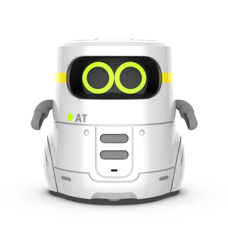Intelligent parent-child AT robot with voice sensing repeat and voice-controlled early education companionship toy for children