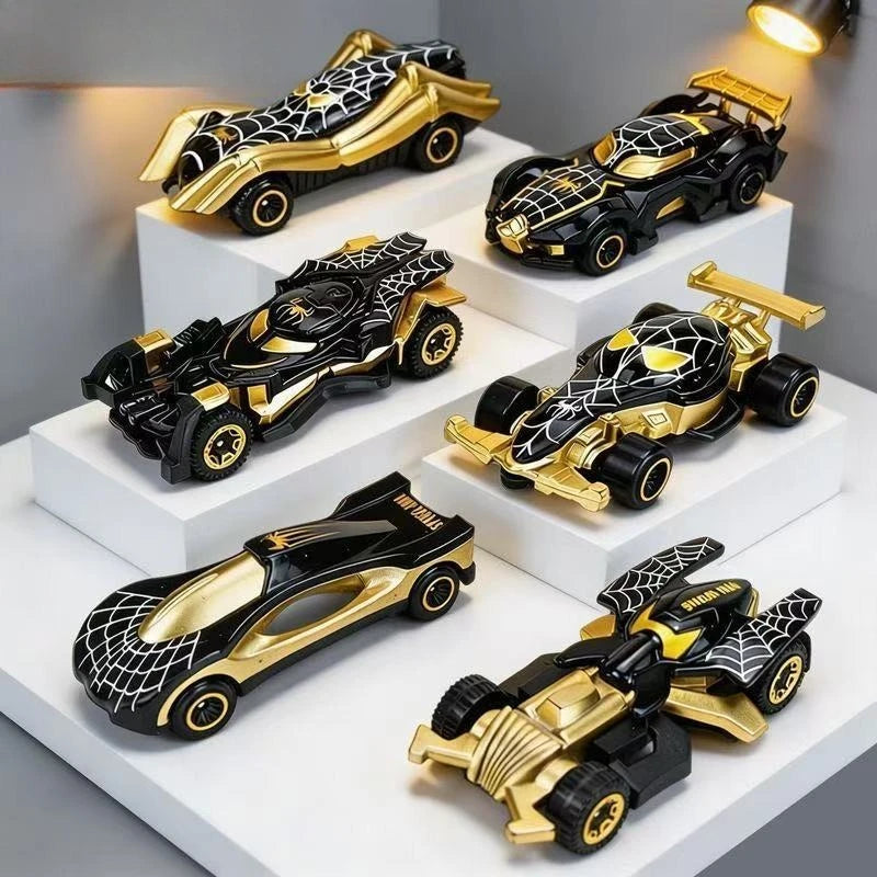 Hero Spider-Man Alloy Sports Car Chariot Racing Toy Alloy Model Batman Chariot Set Alloy Car