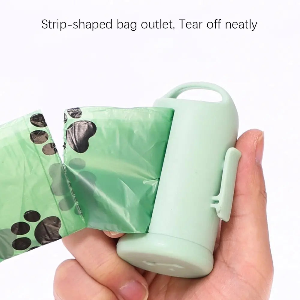 PP+PE Dog Poop Bag Dispenser Hanging/Clip Visible Window Puppy Waste Bag Holder With Hook Portable Cat Dog Outdoor Cleaning