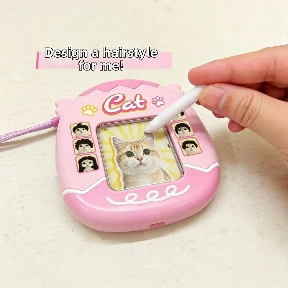 Hairstyle Design Board Magnetic Bead Board DIY Styling Toy Double Sided Magnetic Drawing Board Magnetic Bead Grid Plastic