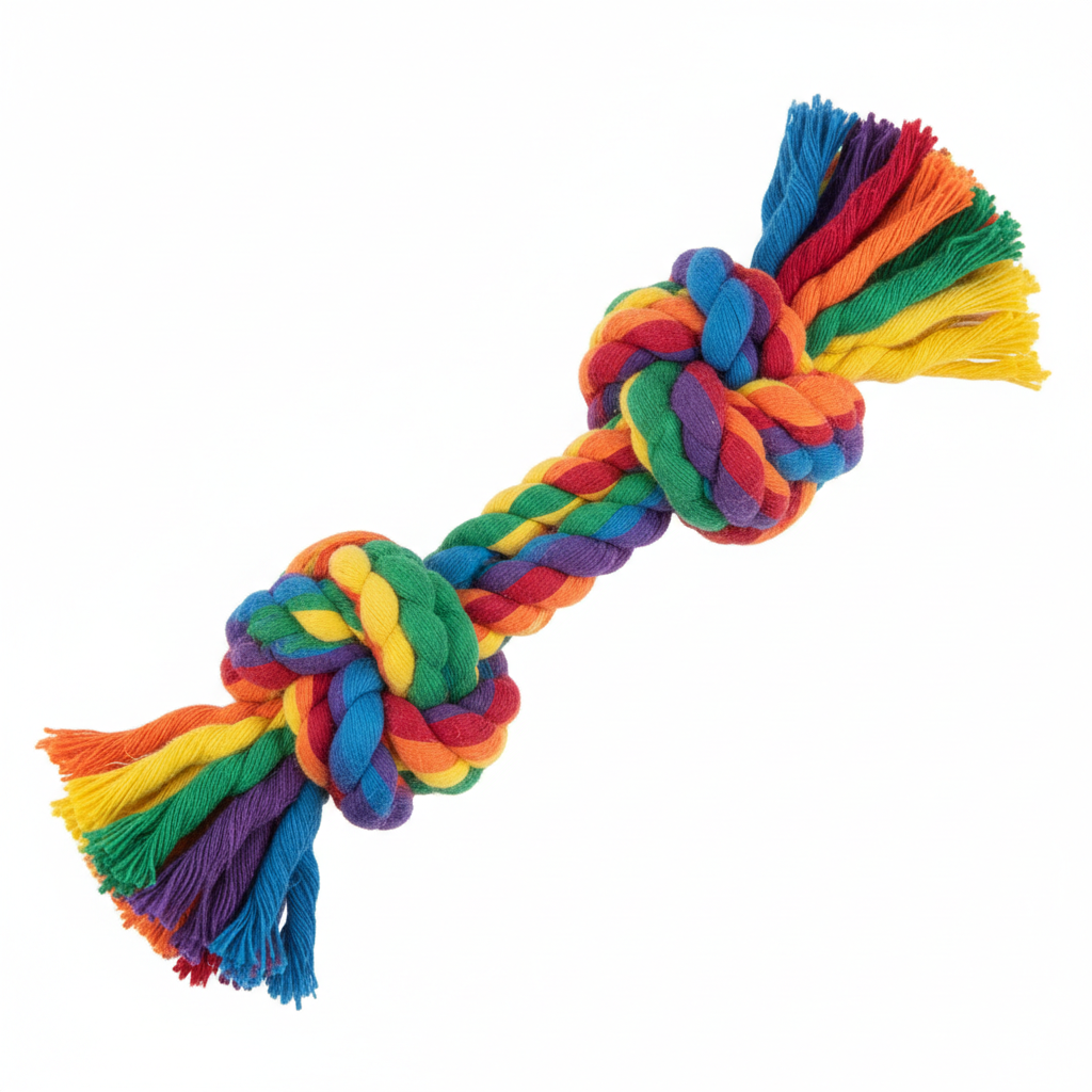 Braided Cotton Rope Tug Toy for Dogs